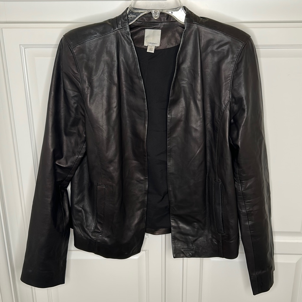 Halogen Leather Jacket